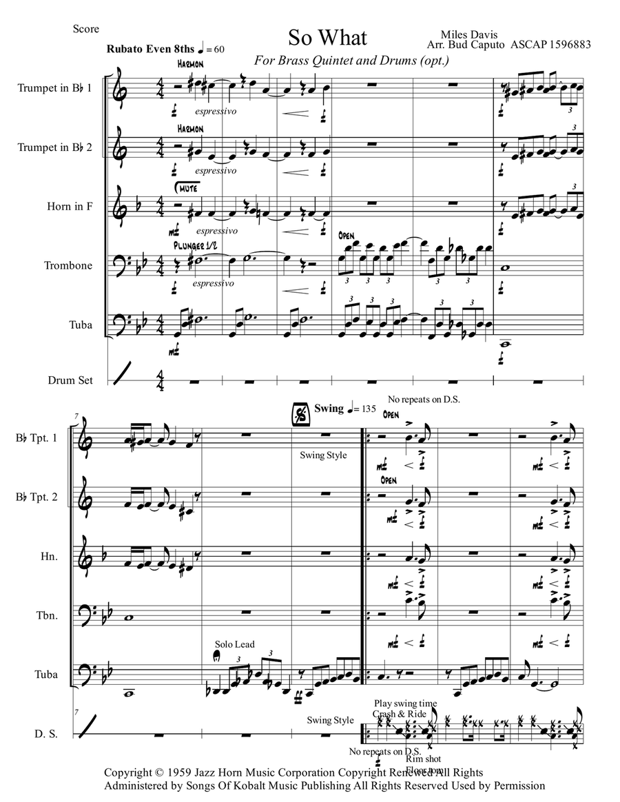 So What Brass Ensemble scores gallery preview page 2