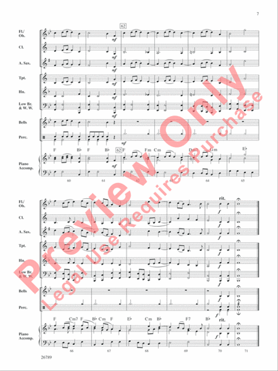 The Big Three Concert Band scores gallery preview page 8