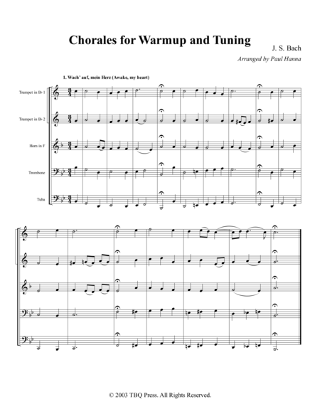 Chorales for Warmup and Tuning