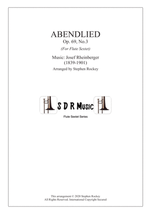 Book cover for Abendlied for Flute Sextet