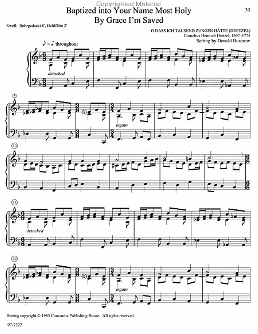 Musica Sacra: Easy Hymn Preludes for Organ, Vol. 7 Organ scores gallery preview page 14