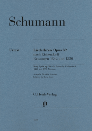 Book cover for Song Cycle Op. 39, On Poems by Eichendorff