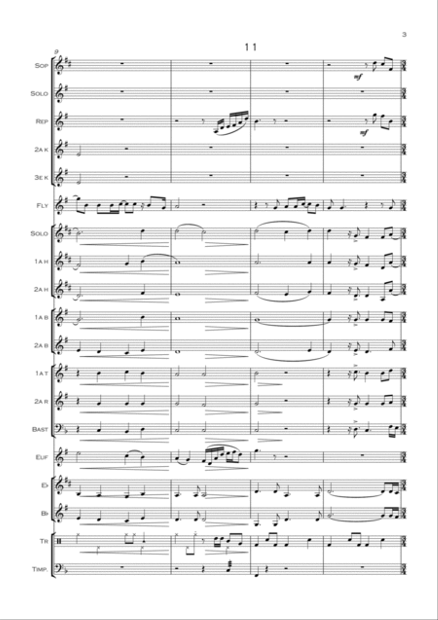Stad I Ljus Stad I Ljus Brass Band scores gallery preview page 3