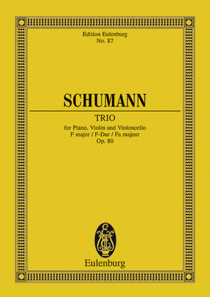 Book cover for Piano Trio F major