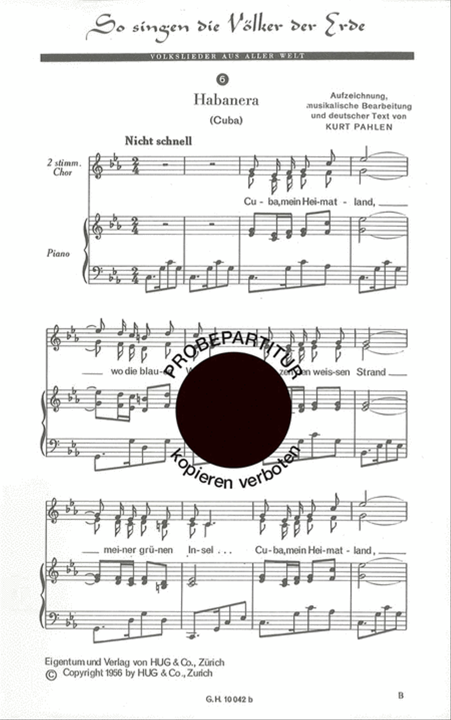 So singen die Volker der Erde 6