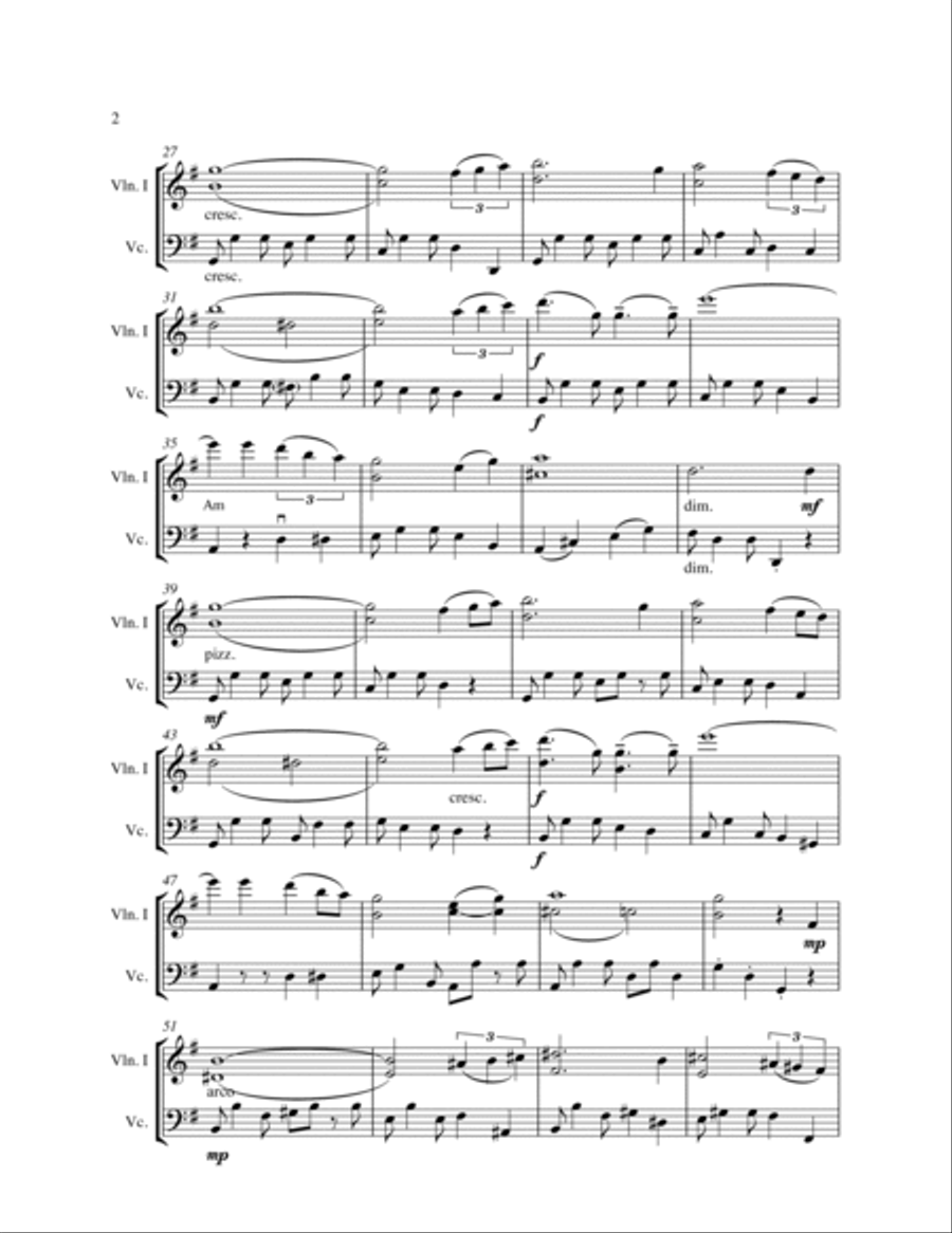 Beyond The Sea String Duet scores gallery preview page 5