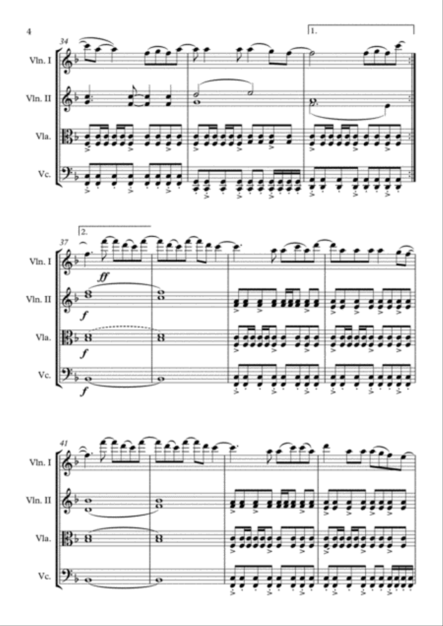 The Scientist String Quartet scores gallery preview page 4