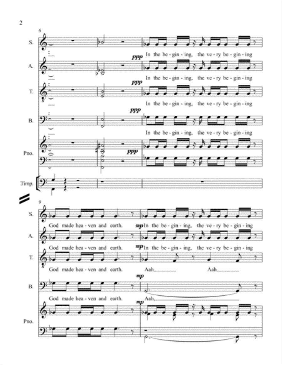 Genesis 4-Part scores gallery preview page 2