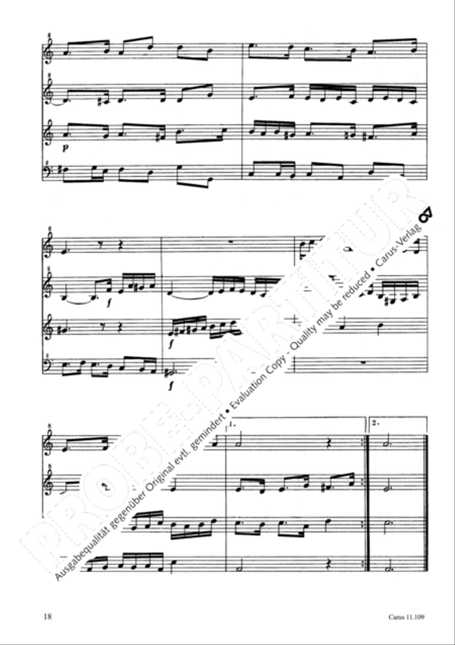 Kleine Suite Recorder scores gallery preview page 21