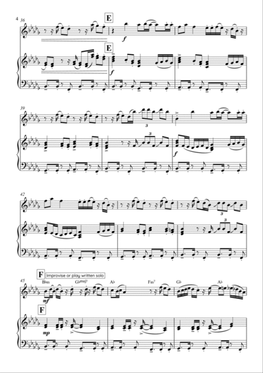 Hips Don't Lie Flute Solo scores gallery preview page 4