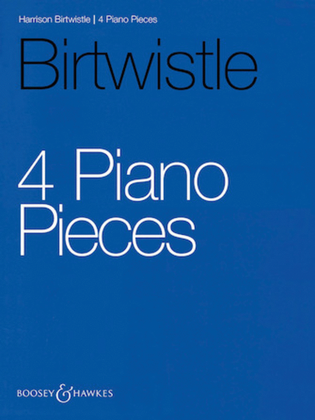 Book cover for 4 Piano Pieces