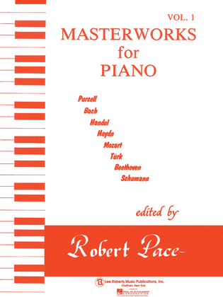 Masterworks for Piano - Volume 1