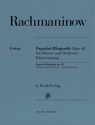 Book cover for Rapsodie Sur Un Theme De Paganini Op. 43