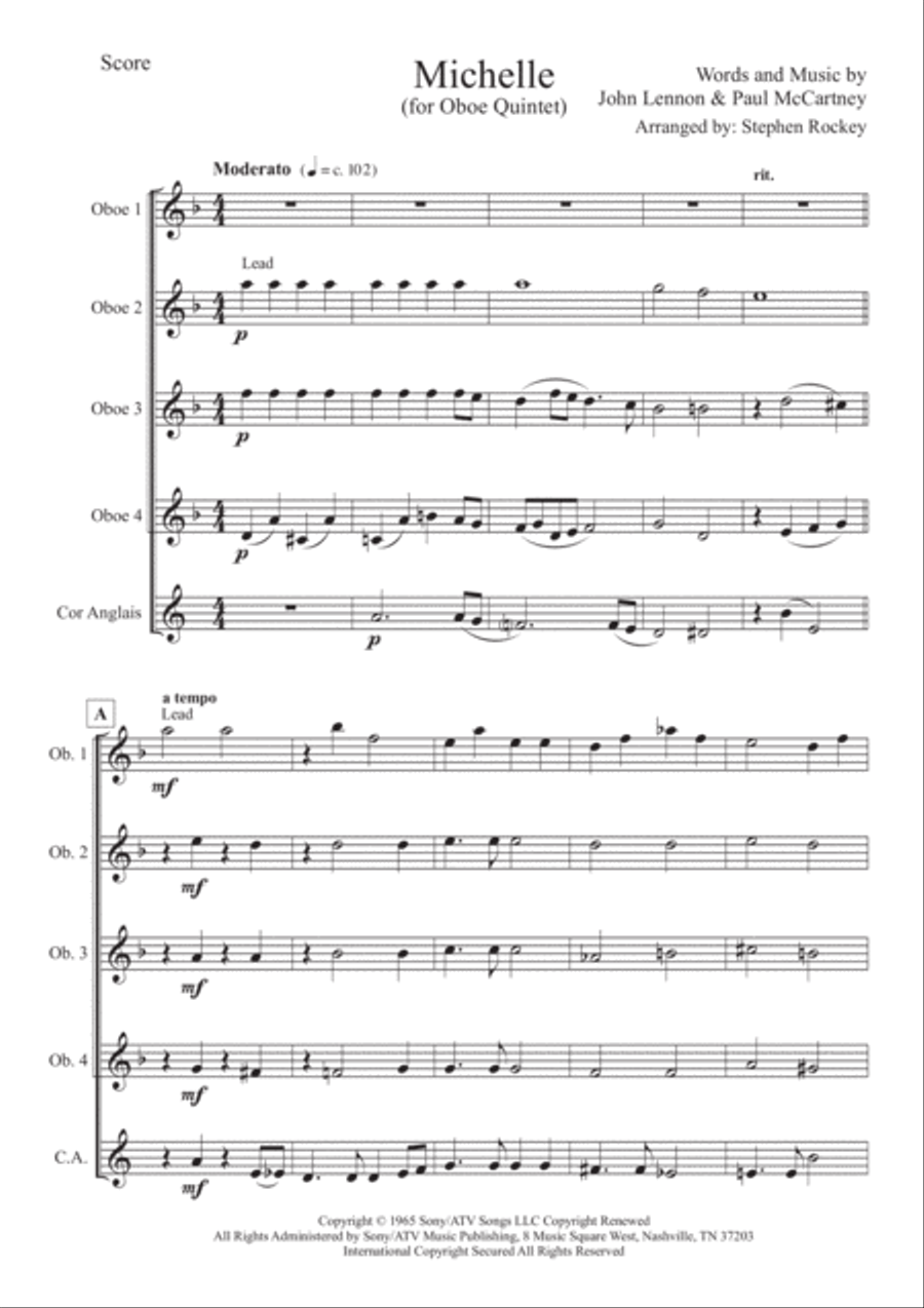 Michelle Michelle Small Ensemble scores gallery preview page 3