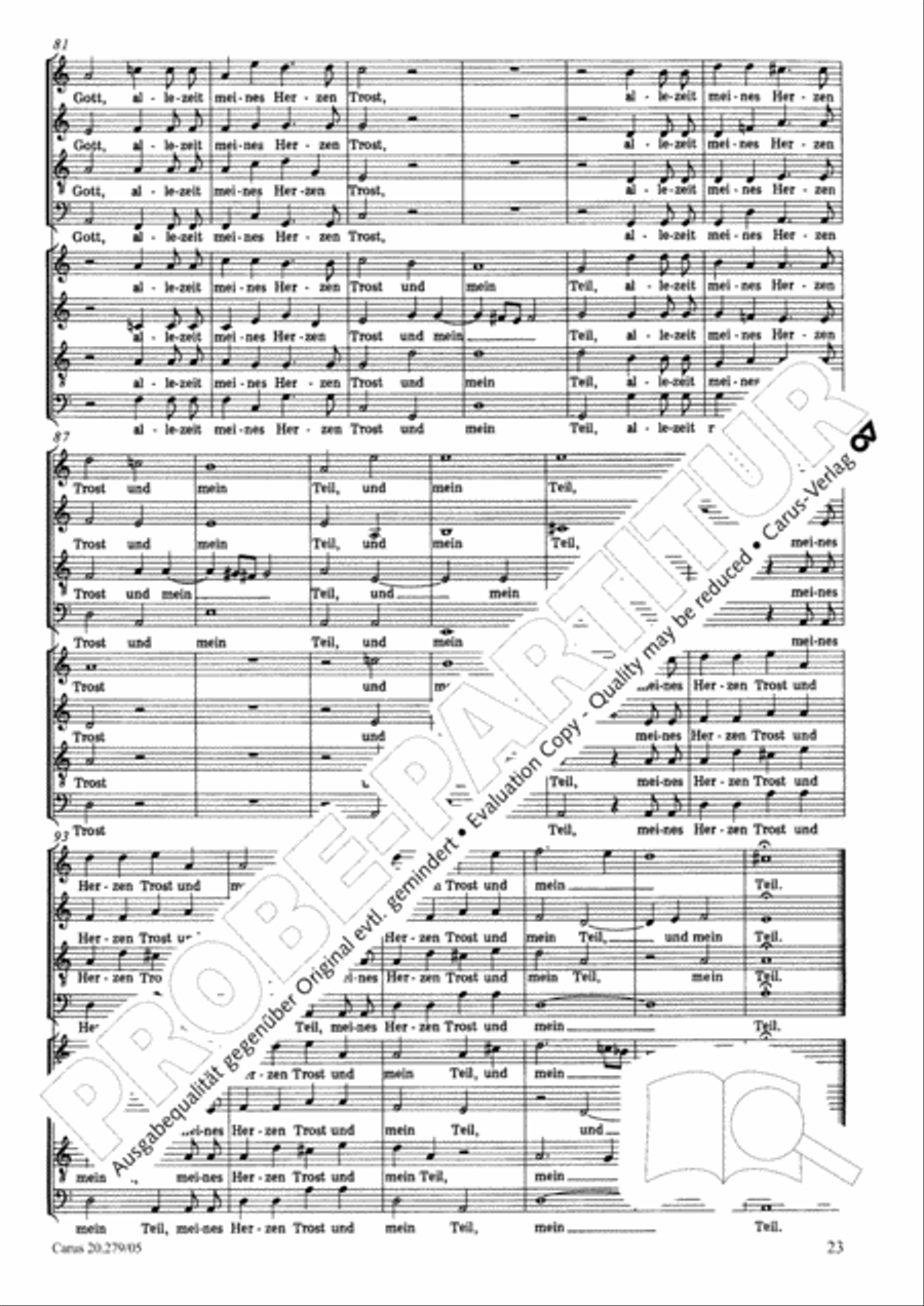 Musikalische Exequien I-III Choir scores gallery preview page 24
