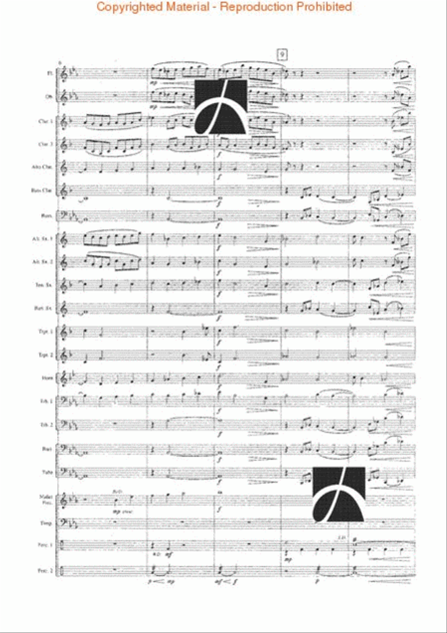 Blue Mountain Saga Blue Mountain Saga Concert Band scores gallery preview page 3