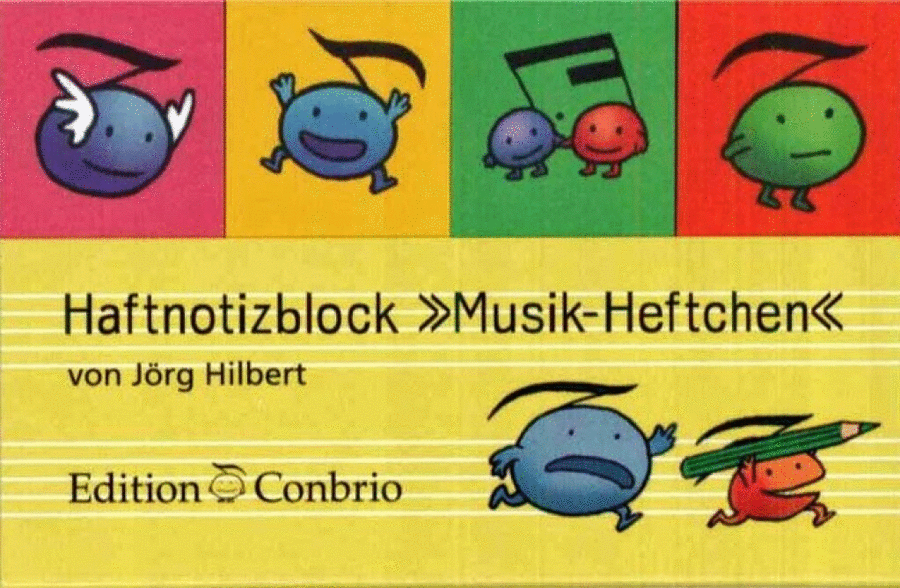 Haftnotizblock Musik-Heftchen