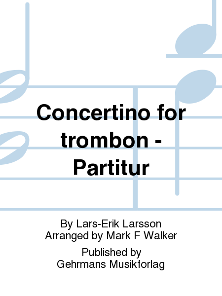 Concertino for trombon - Partitur