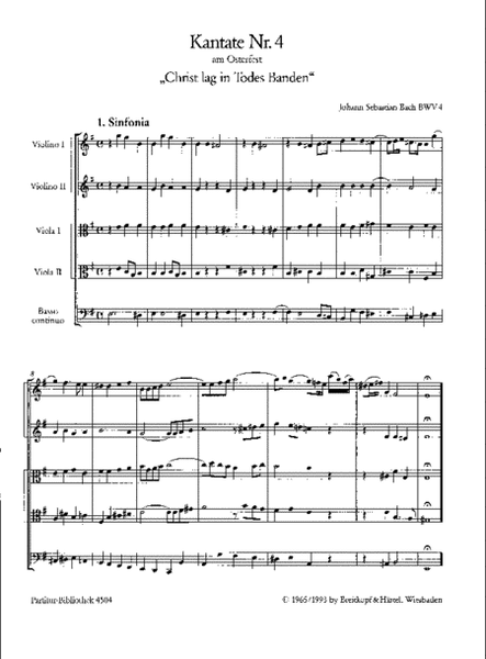 Cantata BWV 4 "Christ lay in Death's grim prison"