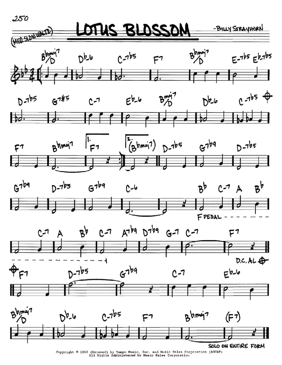 Lotus Blossom Piano scores gallery preview page 1