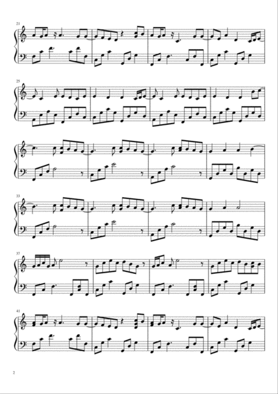 From The Inside Out Piano Solo scores gallery preview page 2