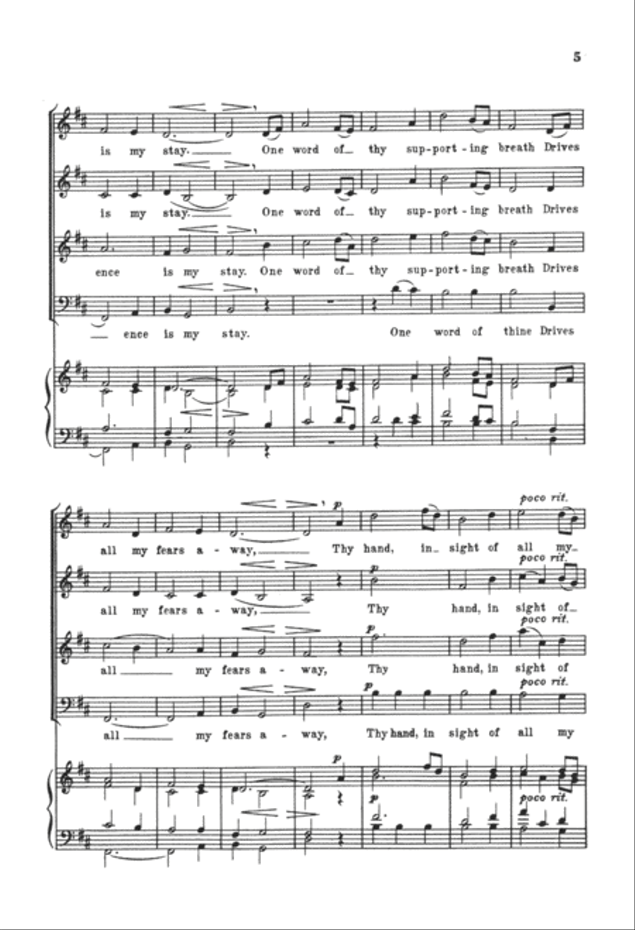 My Shepherd Will Supply My Need 4-Part scores gallery preview page 4