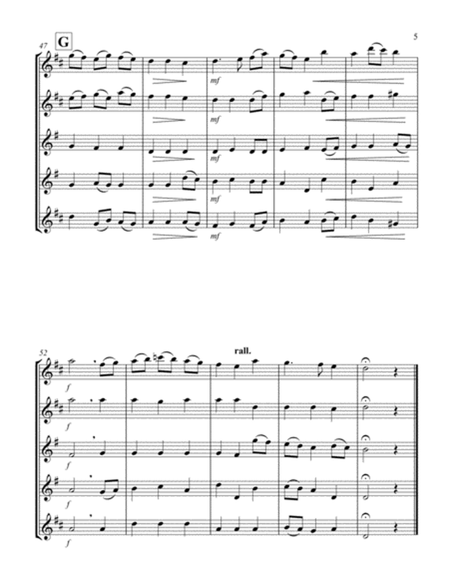 A Virgin Most Pure (F) (Saxophone Quintet - 2 Alto, 2 Tenor, 1 Baritone)