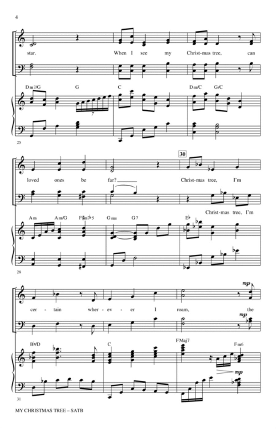 My Christmas Tree 4-Part scores gallery preview page 3