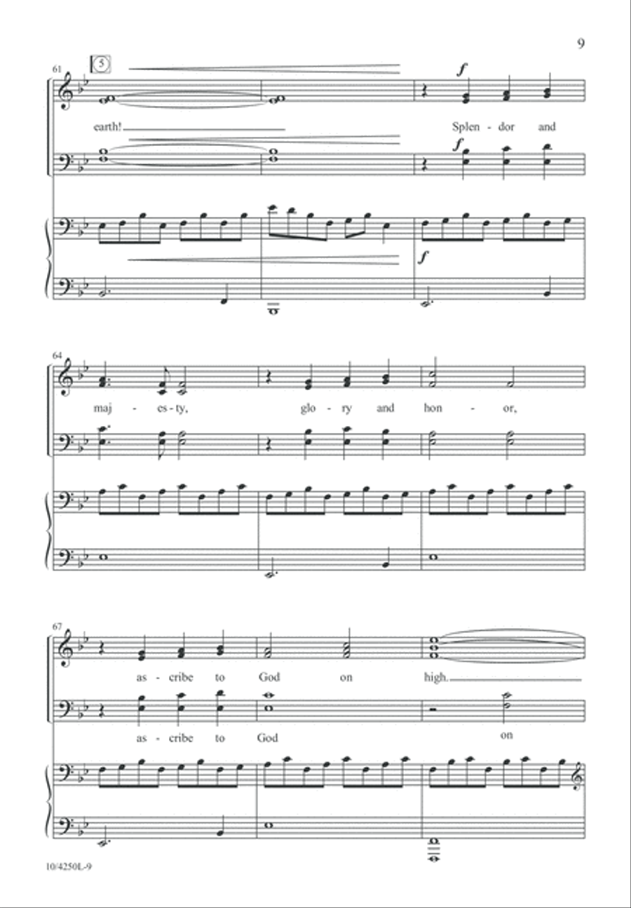 Psalm 98 4-Part scores gallery preview page 9