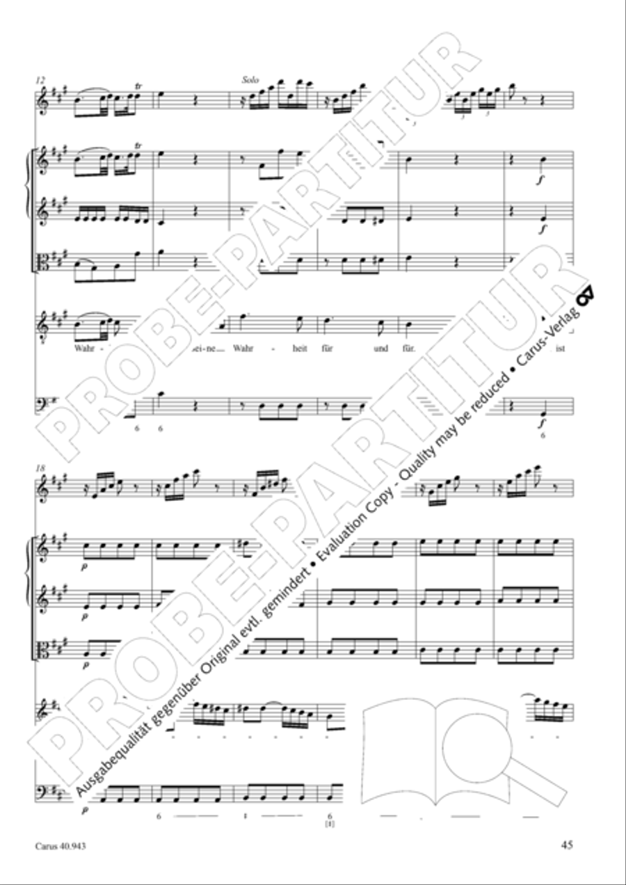 Shout to the Lord, all the earth (Jauchzet dem Herrn, alle Welt) 4-Part scores gallery preview page 52