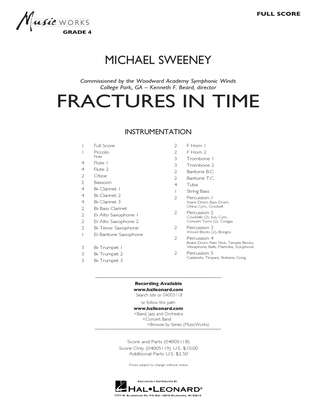 Book cover for Fractures in Time - Conductor Score (Full Score)