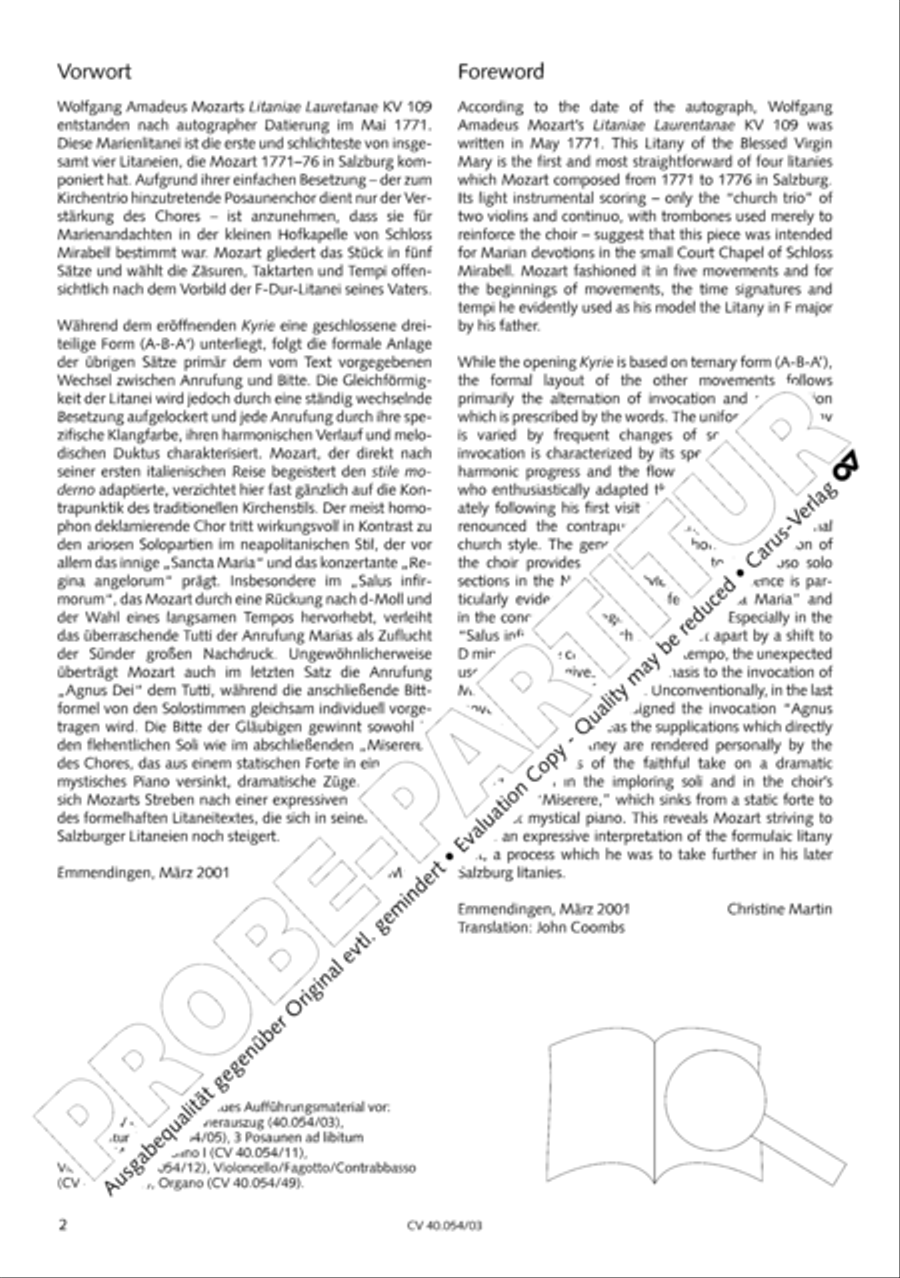 Litaniae Lauretanae B.M.V in B 4-Part scores gallery preview page 3