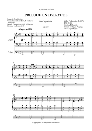 Prelude on Hyfrydol, Op. 214 (Organ Solo) by Vidas Pinkevicius