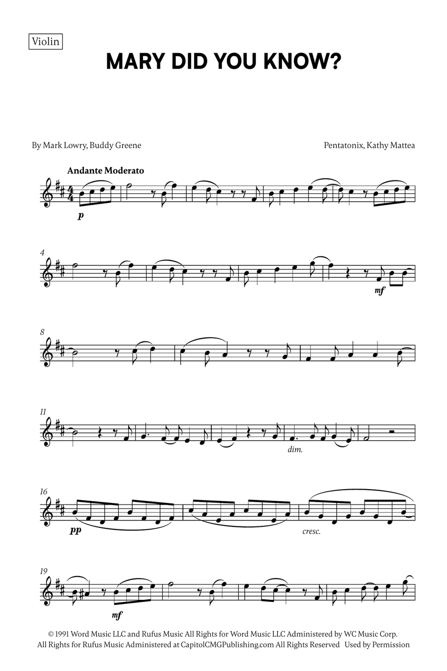 Mary, Did You Know? Mary, Did You Know? B-Flat Trumpet scores gallery preview page 4