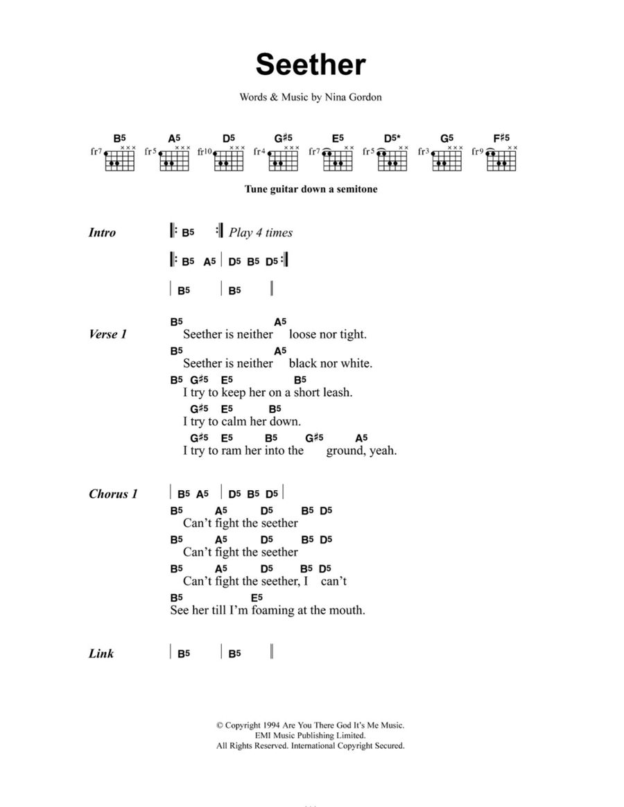 Seether Acoustic Guitar scores gallery preview page 1