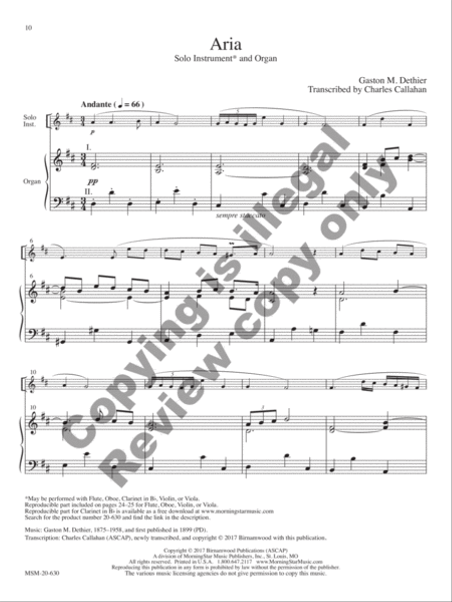 Lift Up Your Hearts: 5 Pieces for Solo Instrument and Organ