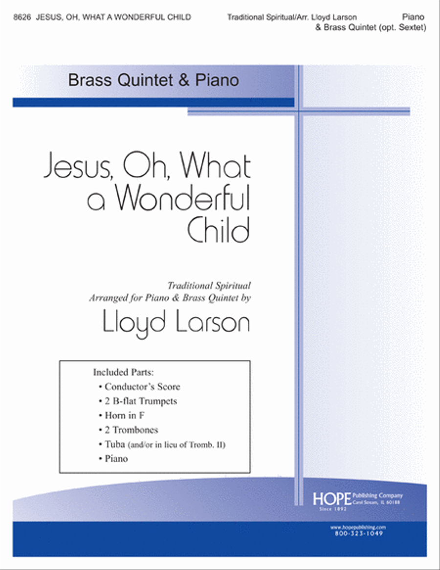 Jesus, Oh, What a Wonderful Child Children's Choir scores gallery preview page 1
