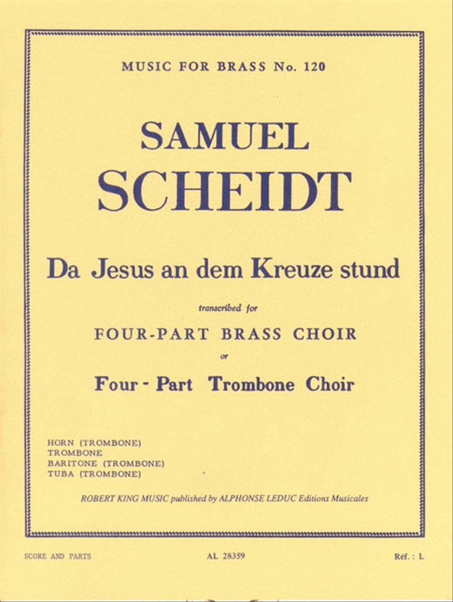 Da Jesus An Dem Kreuze (trombones 4) Trombone scores gallery preview page 1