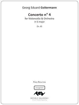 Book cover for Concerto for Violoncello and Orchestra no. 4 in G major - Op. 65 (Piano Reduction)