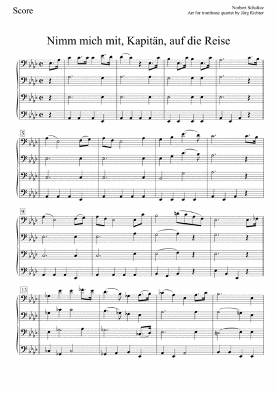 Nimm Mich Mit Nimm Mich Mit Brass Quartet scores gallery preview page 2
