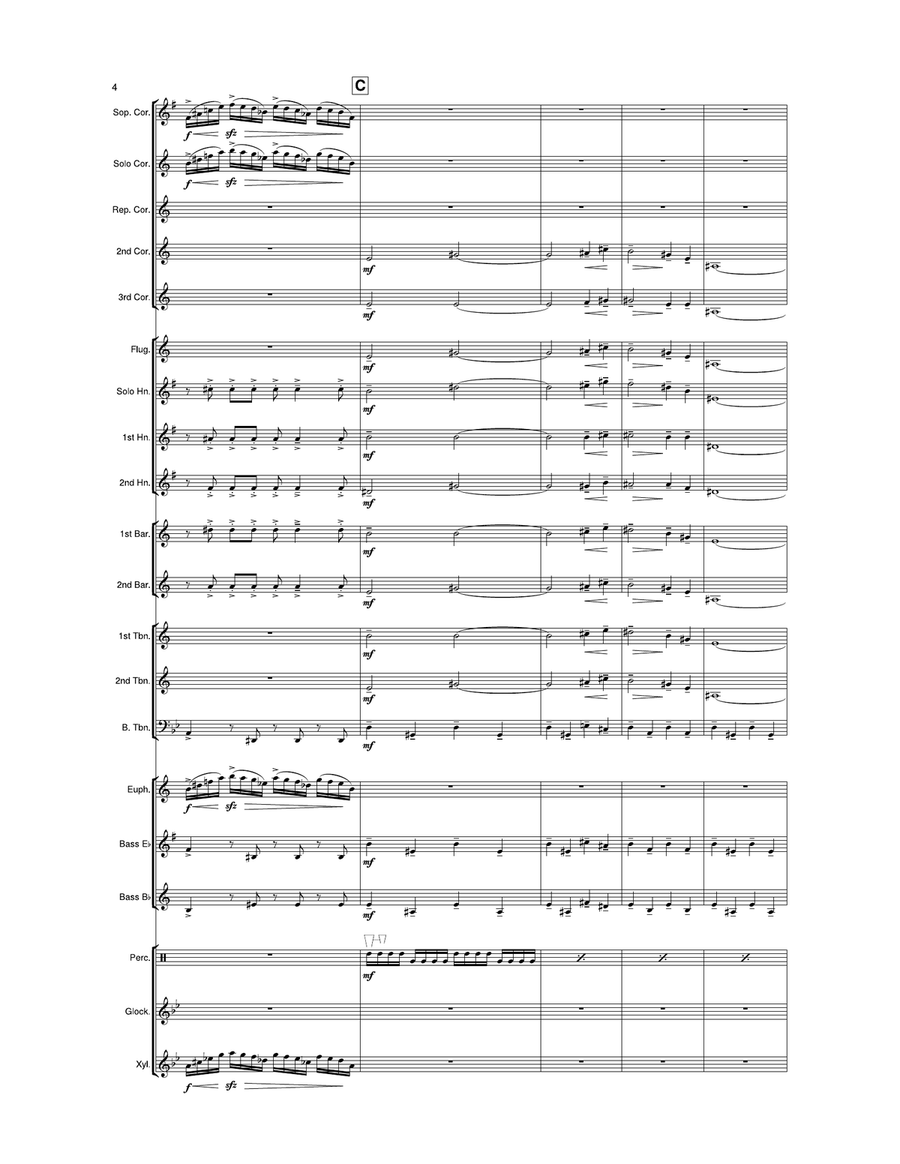 Theme From The Simpsons Brass Ensemble scores gallery preview page 5