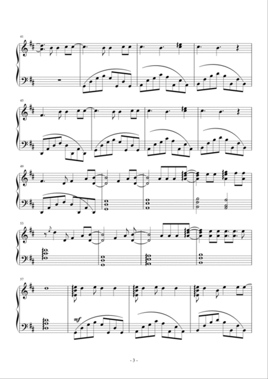 Young And Beautiful Piano Solo scores gallery preview page 3
