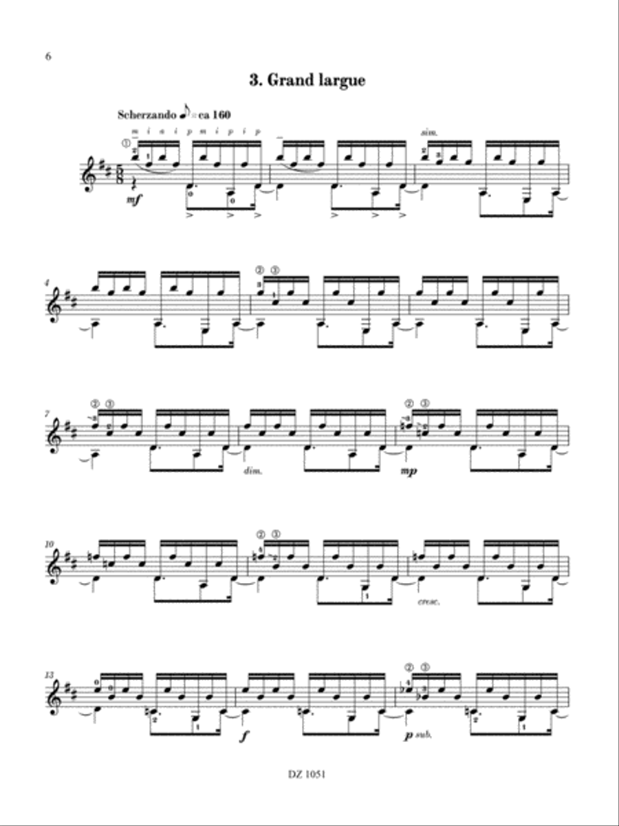 Rivages Classical Guitar scores gallery preview page 6