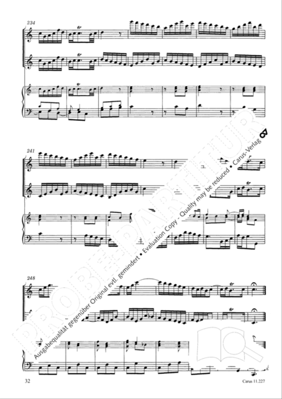 Concerto a tre in C Concerto a tre in C Recorder scores gallery preview page 33