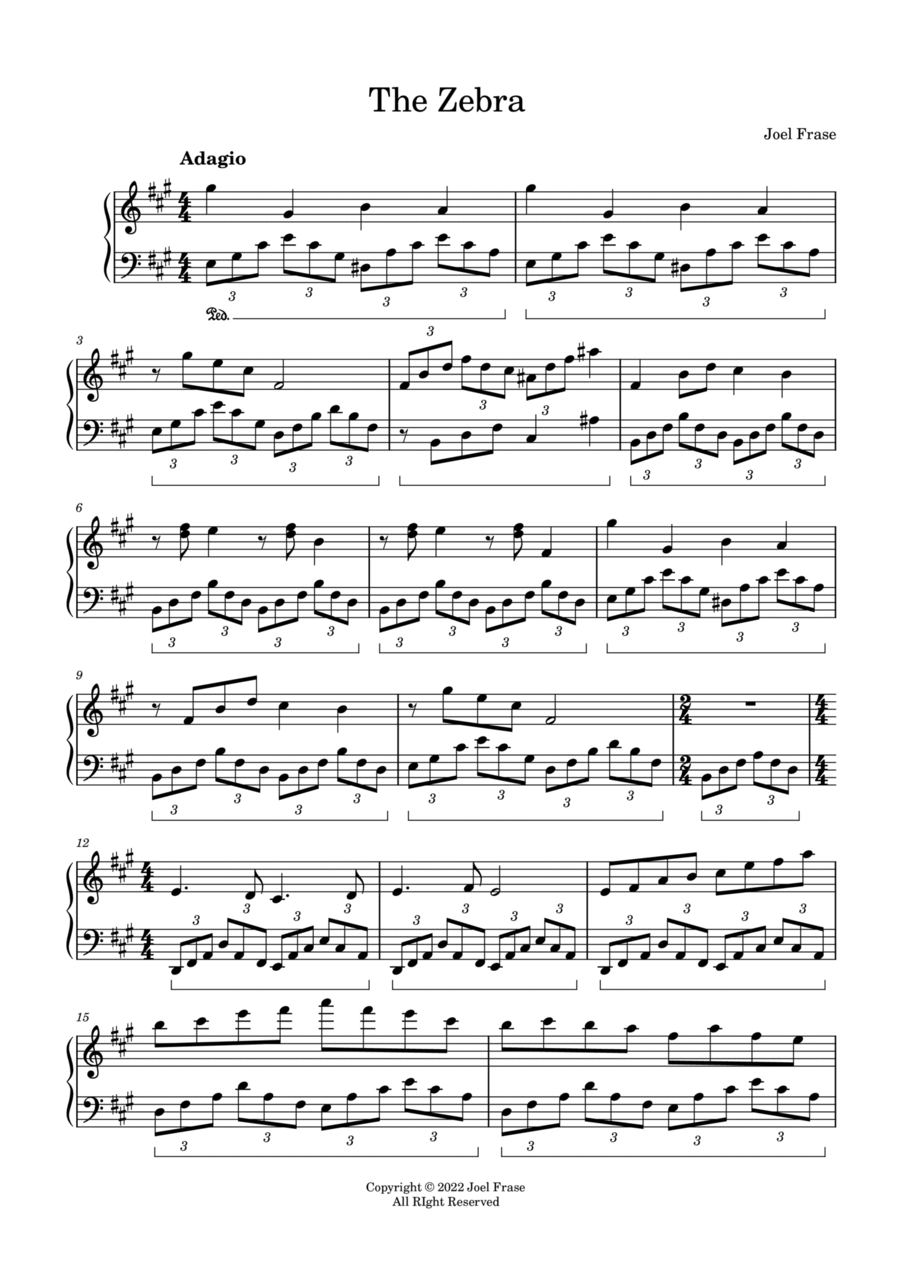 Duality Piano Solo scores gallery preview page 1