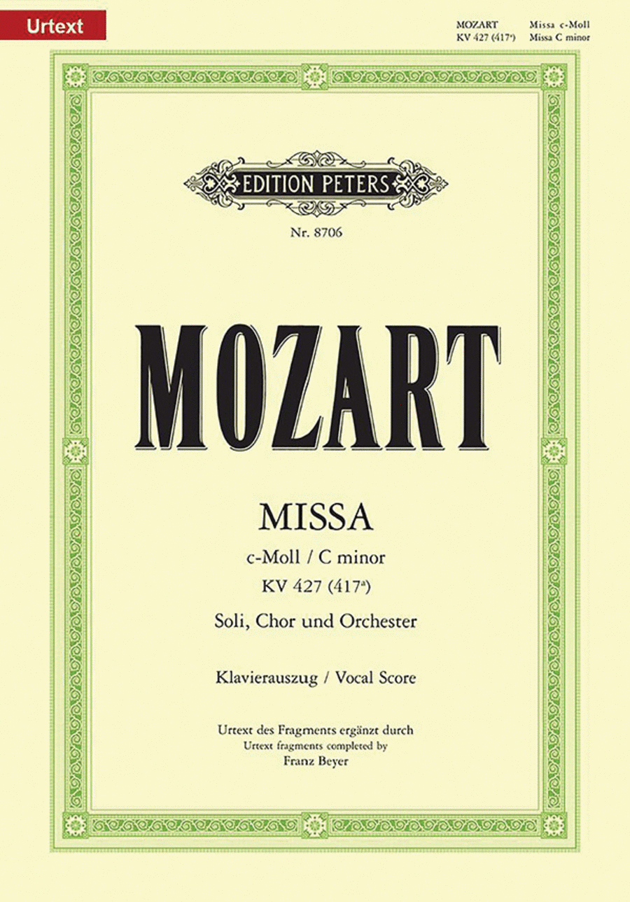Mass in C minor K427 (Completed by F. Beyer) (Vocal Score) SSATB scores gallery preview page 1