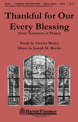 Book cover for Thankful for Our Every Blessing (from Testament of Praise)