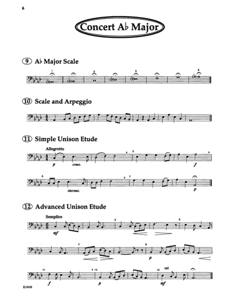 Directional Warm-Ups for Band (concert band method book - Part Book Set G: Trombone 1, Trombone 2 image number null