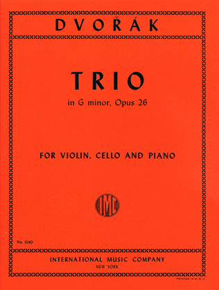 Book cover for Trio In G Minor, Opus 26