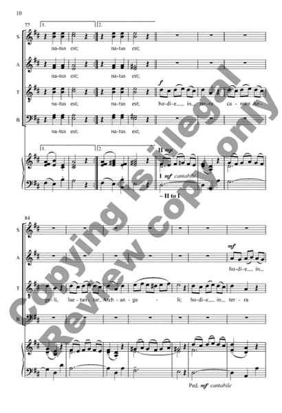 Hodie Christus natus est from Vidimus stellam (Organ/Choral Score) image number null